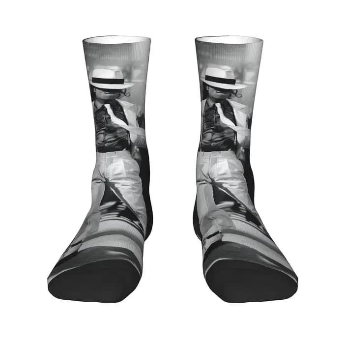 MJ King Of Pop Michael J-jackson Stockings Chaussettes modernes pour femmes et hommes
