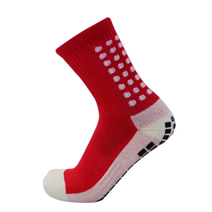 Chaussettes de football antidérapantes en coton pour hommes