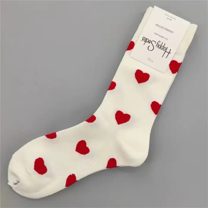 Happy Socks Chaussettes mi-tube pour femme Chaussettes quatre saisons en pur coton TAILLE 36-40