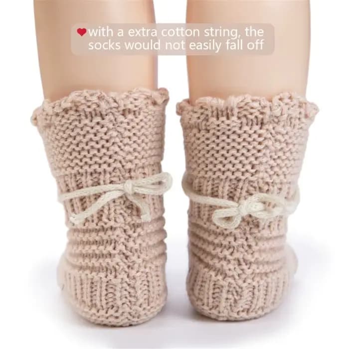 Chaussettes courtes en tricot doux pour bébé