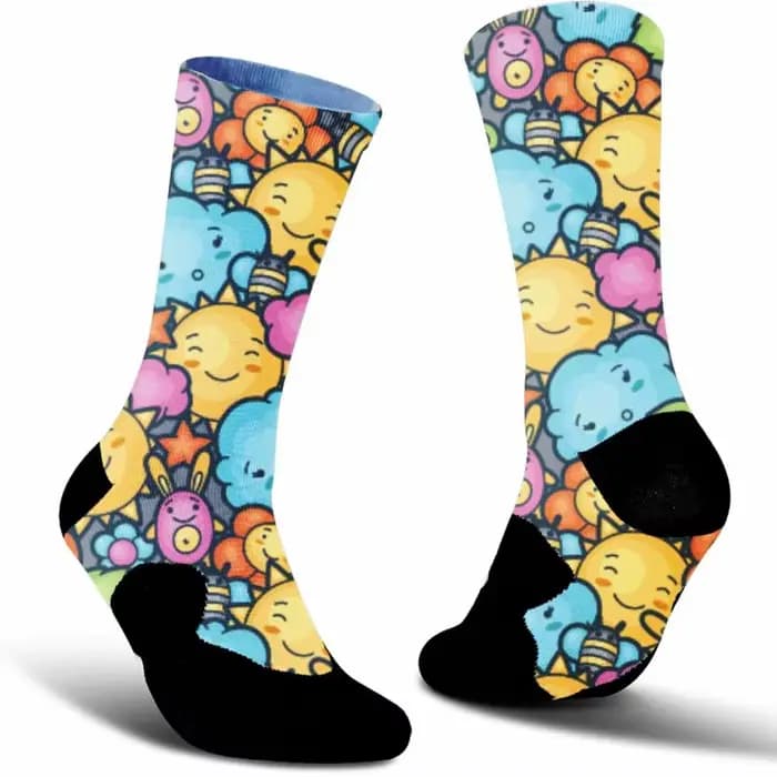 L'indispensable pour les passionnés de cyclisme ! Chaussettes anti-transpiration et durables avec des motifs mignons et originaux pour une tenue plus éblouissante.