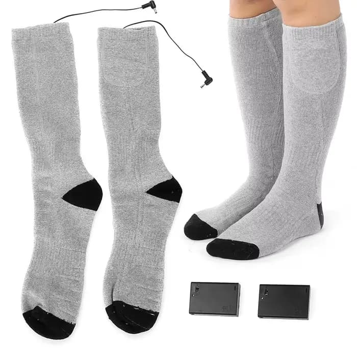 Chaussettes chauffantes électriques chaussettes chauffantes électriques hommes femmes batterie thermique coton chauffant chaussettes d'hiver chaussettes chauffantes chaussettes chauffantes