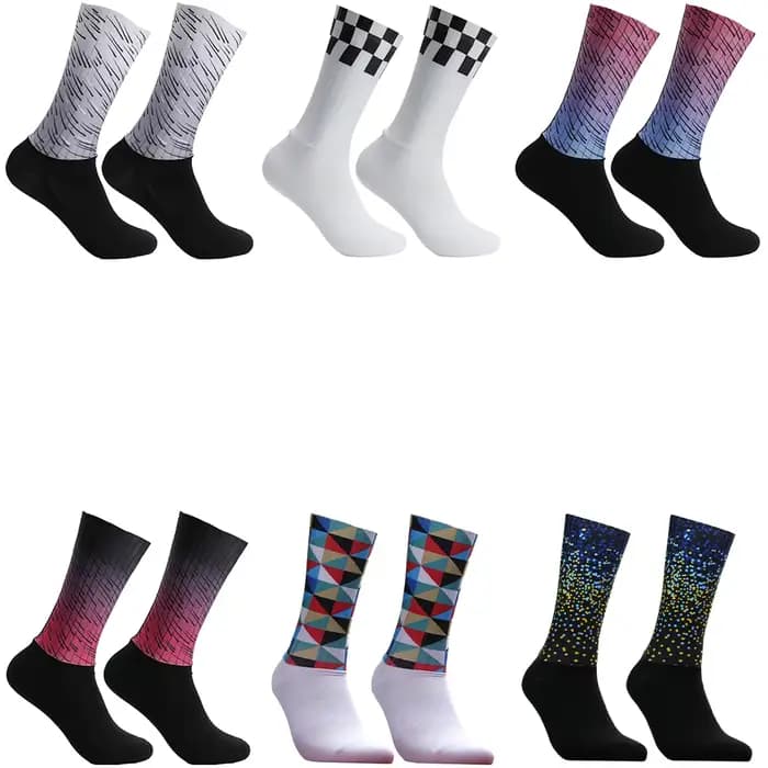  Chaussettes de cyclisme pour hommes et femmes