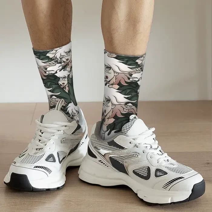 Nagito Komaeda voix espoir rétro Danganronpa Makoto jeu unisexe chaussettes randonnée impression 3D