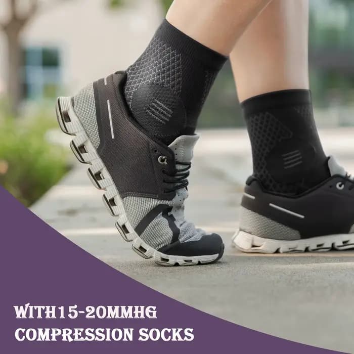 1 paire de chaussettes de Compression de cheville