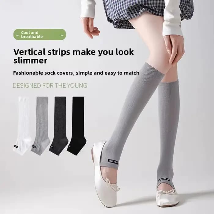 Chaussettes mi-longues Style Mary Jane pour femmes