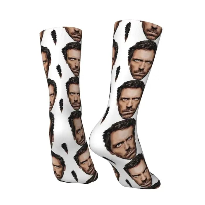 Dr. Gregory House chaussettes automne télévision américaine bas drôle hommes qualité