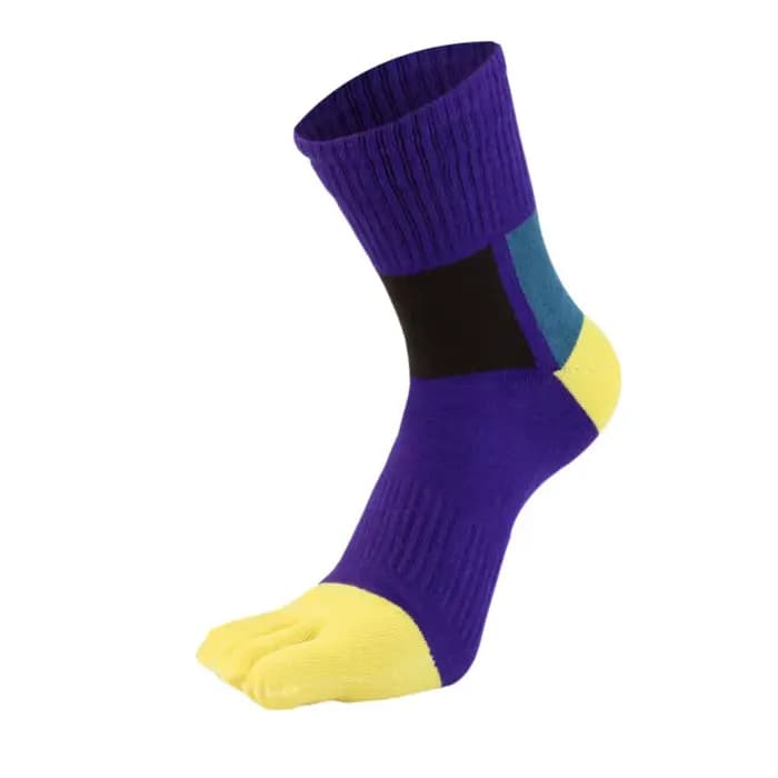 1 paires de chaussettes de Sport en coton biologique avec orteils EU 38-44