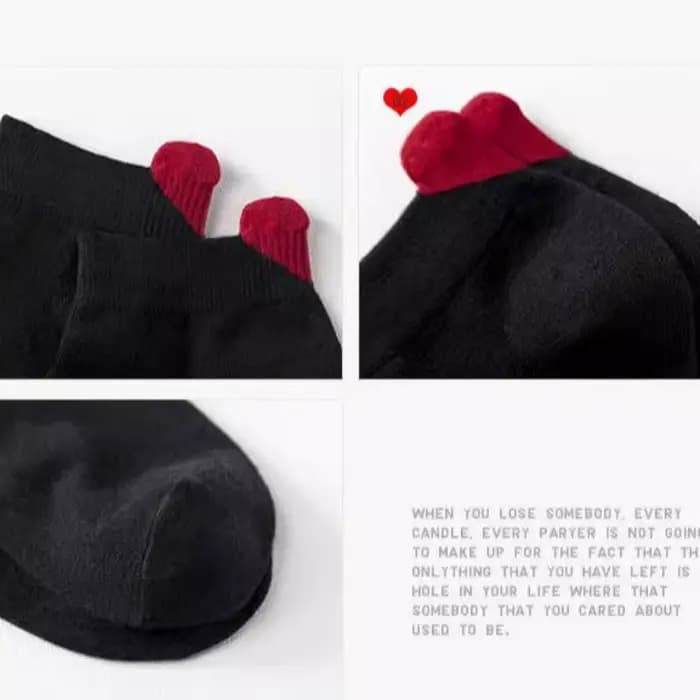 6 paires de chaussettes en forme de cœur pour femmes