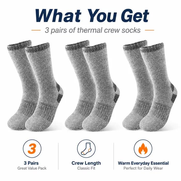 Chaussettes thermiques pour hommes et femmes