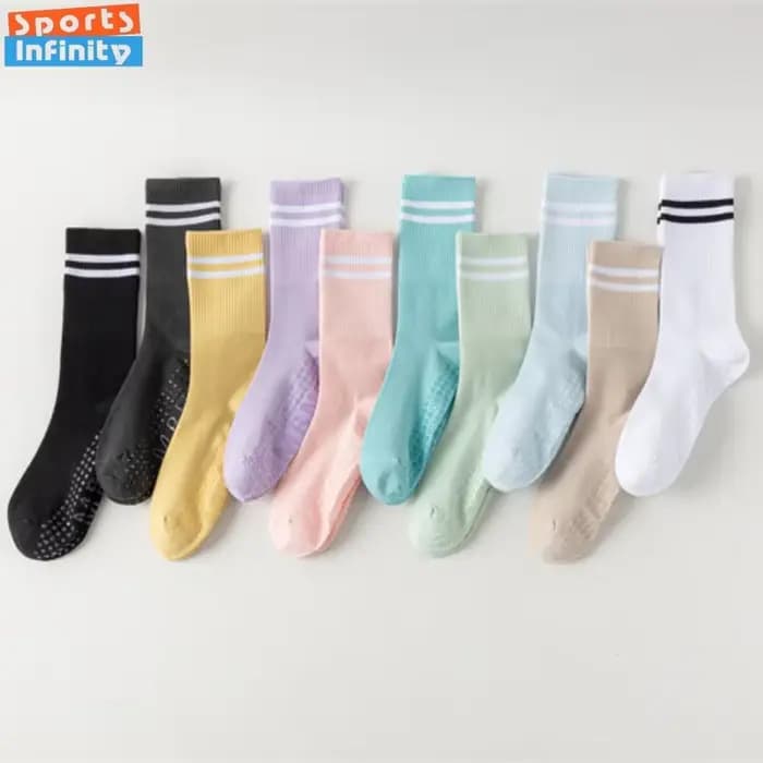 Chaussettes élastiques coordonnantes en coton pour femme