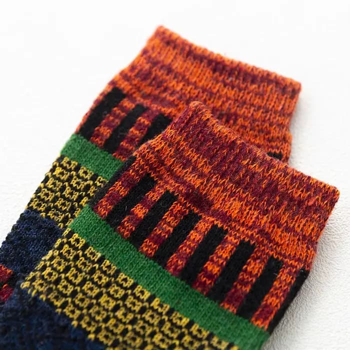 Chaussettes épaisses en laine de mouton pour hommes