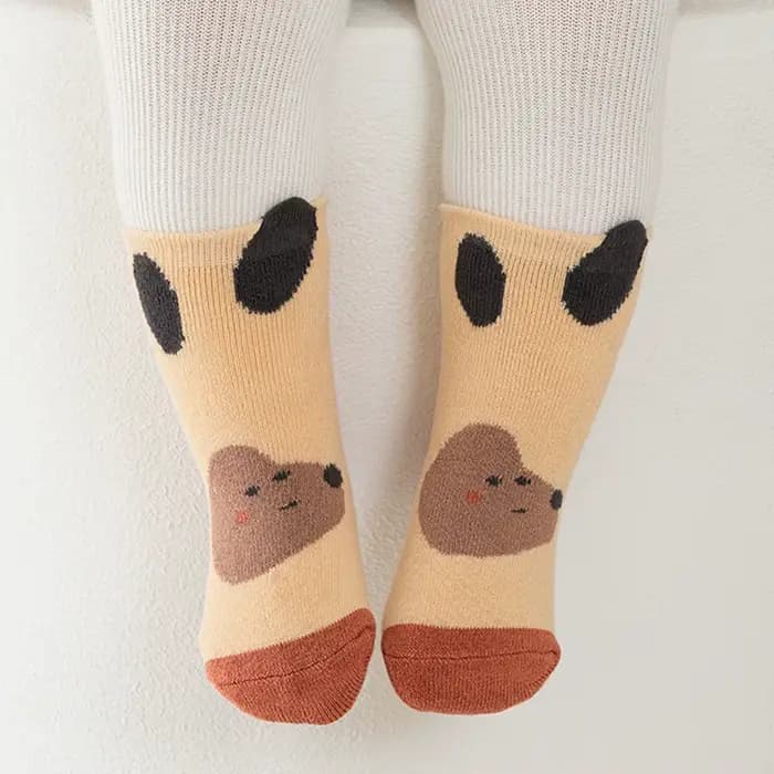 5 paires de chaussettes pour bébé en laine épaisse et rembourrée