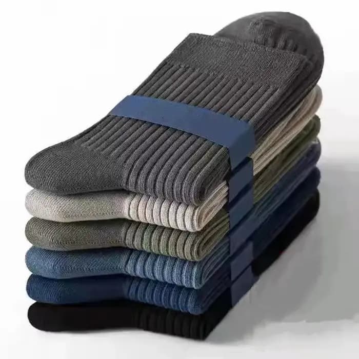 Chaussettes en coton mi-mollet pour toutes les saisons, monochromes et polyvalentes, 5 paires