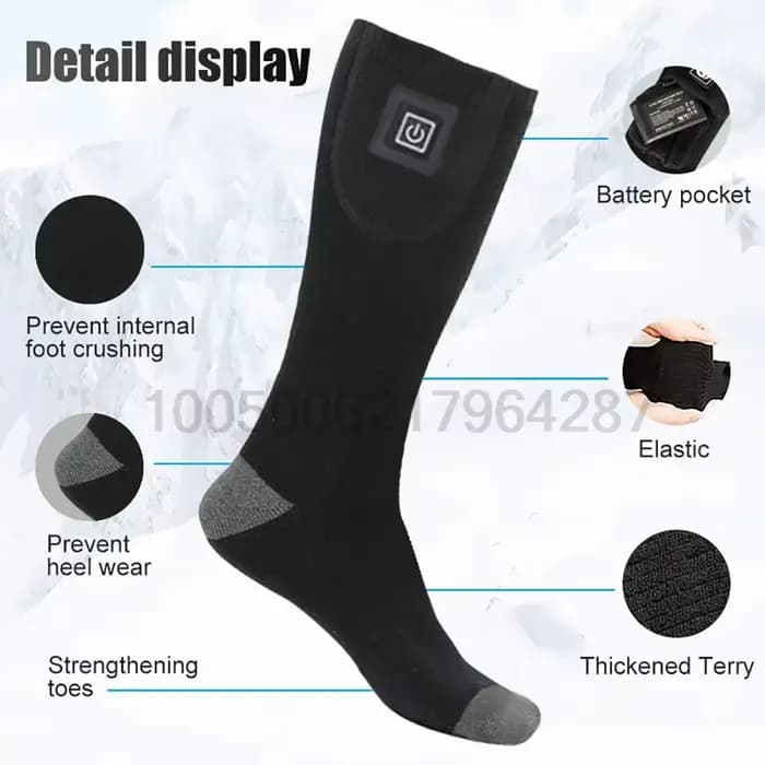 Chaussettes chauffantes d'hiver