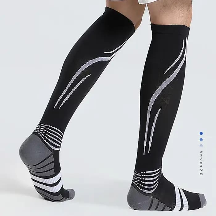 1 paire de chaussettes de sport à haute compression pour hommes et femmes