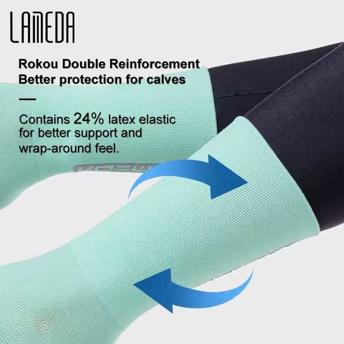 LAMEDA hommes chaussettes de cyclisme réfléchissant vélo route