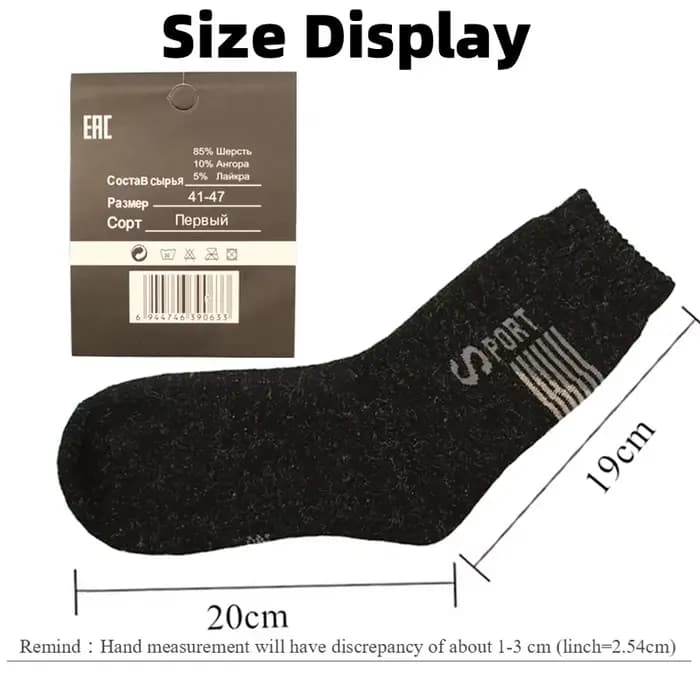 Chaussettes d'hiver russes pour hommes