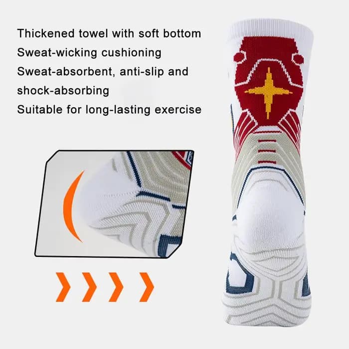 Chaussettes de sport de basket-ball pour hommes