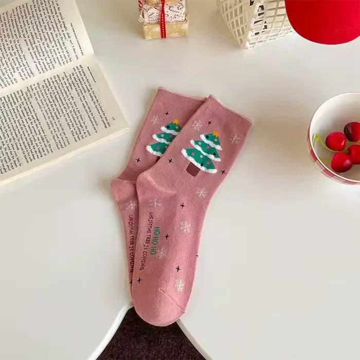 Chaussettes de dessin animé créatives de noël et d'automne