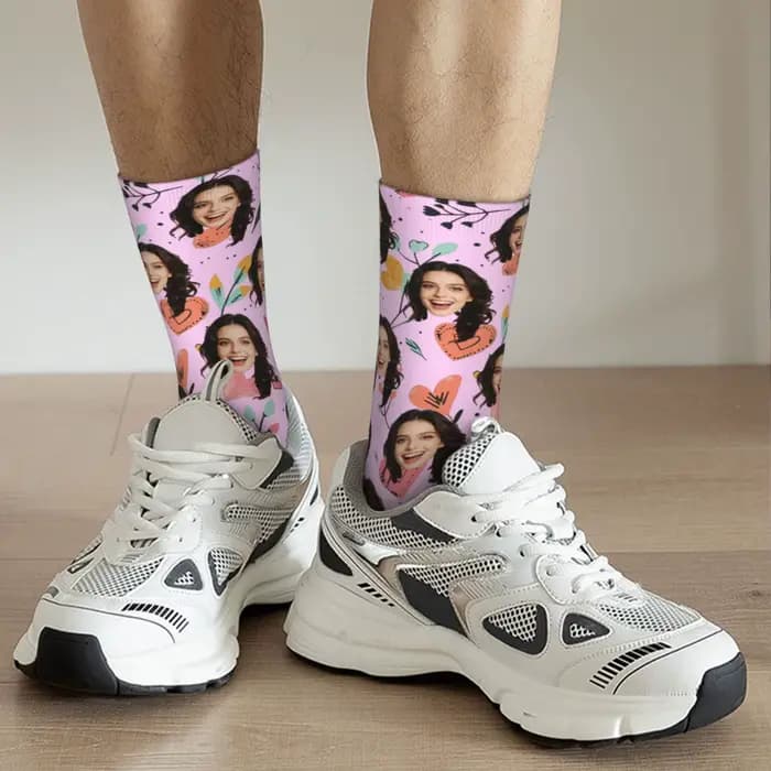 Chaussettes personnalisées avec photo de visage