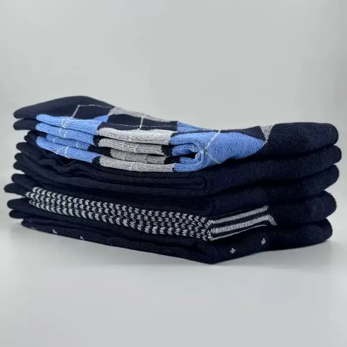 1/5 paires hommes diamant modèle affaires mi Tube chaussettes Anti odeur absorbant la sueur confortable respirant