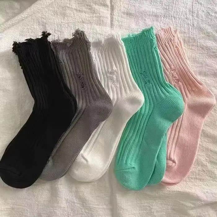 Chaussettes de mendiant à trous cassés pour femmes