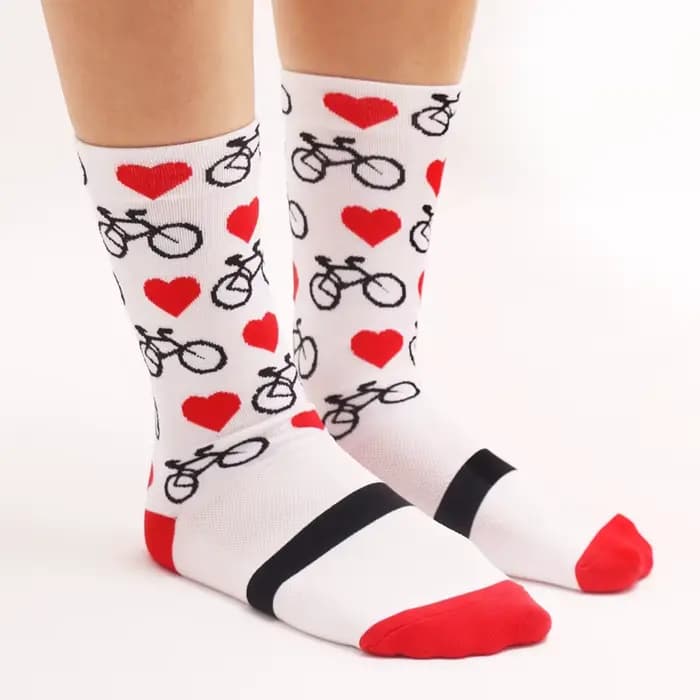 4 paires de chaussettes de cyclisme pour hommes et femmes