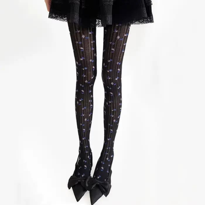Collants imprimés floraux pour femmes