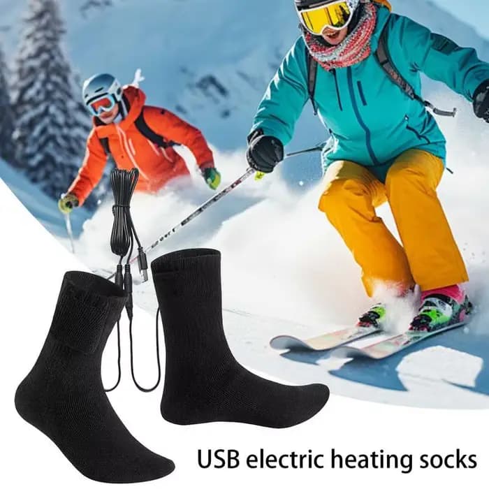 Chaussettes chauffantes d'hiver chauffe-pieds à chauffage rapide