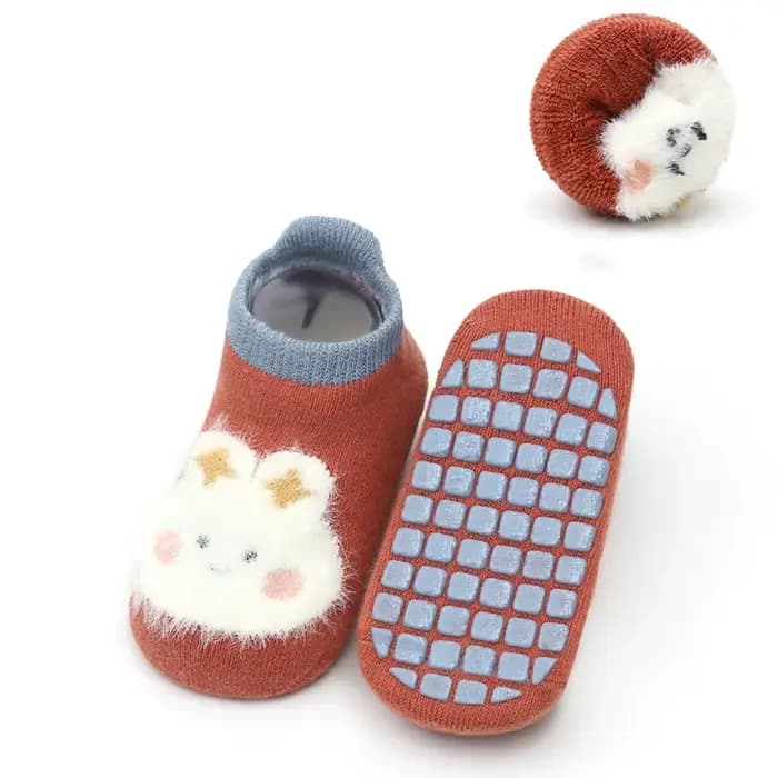 Chaussettes Antidérapantes en Coton pour Enfant