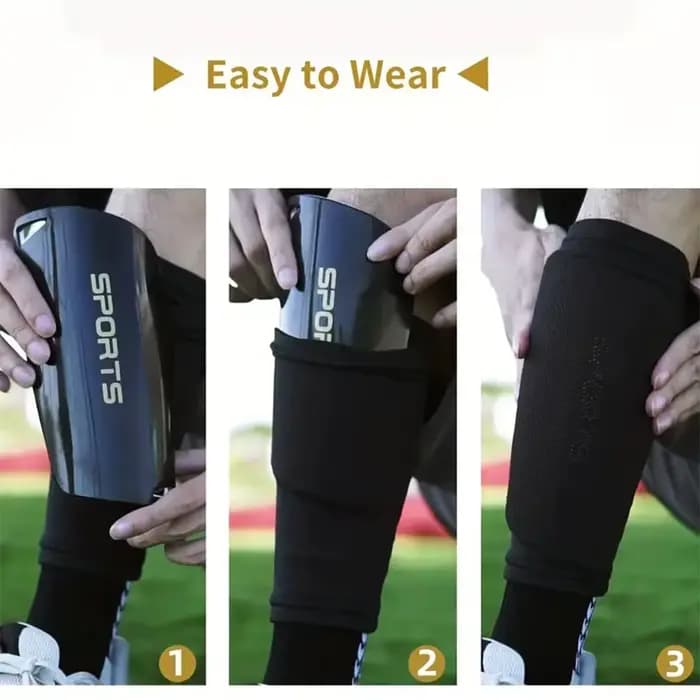 Ensemble de 6 pièces de chaussettes de Football pour Sports de plein air + protège-tibia +