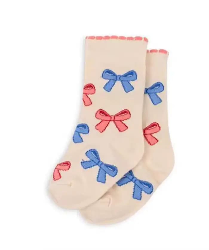 Chaussettes en coton à motif de fleurs pour enfants, jolies chaussettes pour filles et garçons, accessoires vestisenspour enfants, printemps, été, 2025