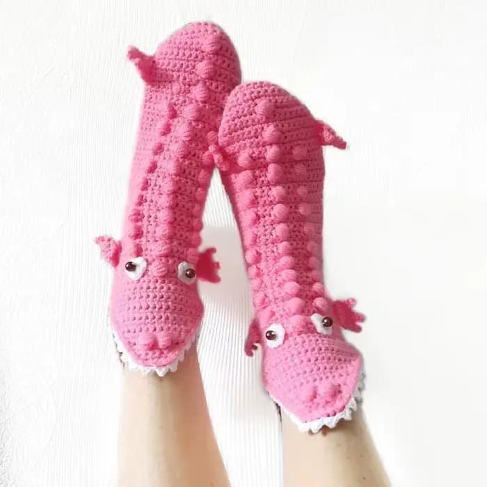 Chaussettes amusantes en tricot d'animaux pour hommes et femmes, chaussettes Crocodile, nouveauté, Alligator fantaisiste, caméléon, manchette 3D, chaussettes de sol chaudes