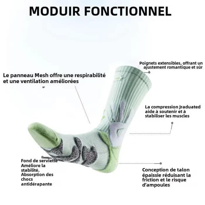 Chaussettes athlétiques avec rembourrage plus épais