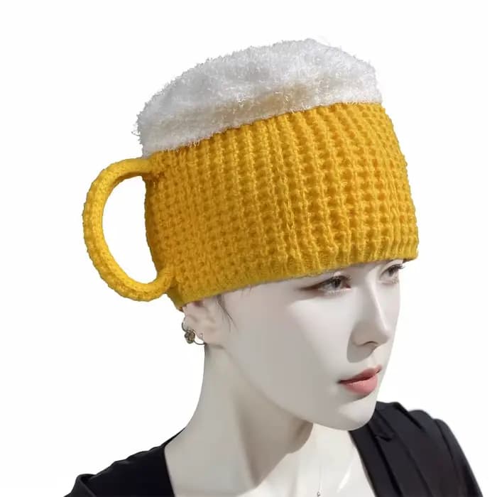 Femmes hiver doux drôle sommeil chaussettes de sol 3D tasse de bière