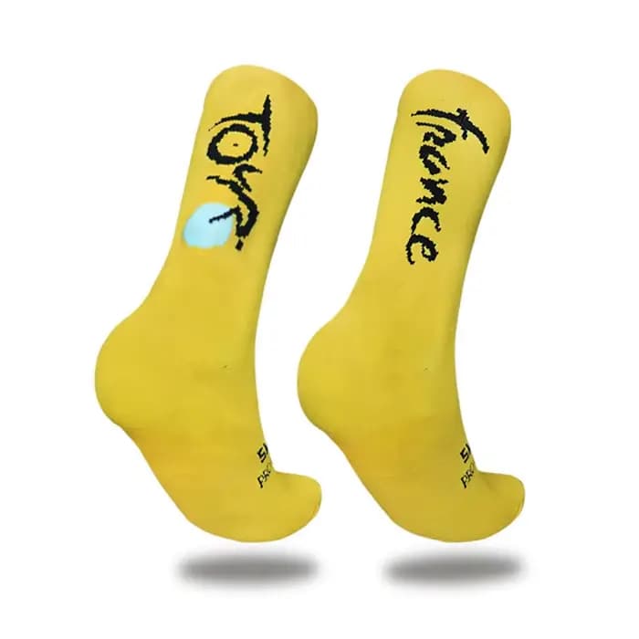 Cyclisme 2025 coloré nouveau Champion hommes nouvelles rayures femmes sport respirant chaussettes Compression vélo