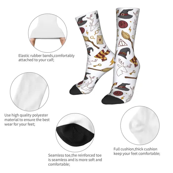 H-Harry P-Potter bas chaussettes drôles