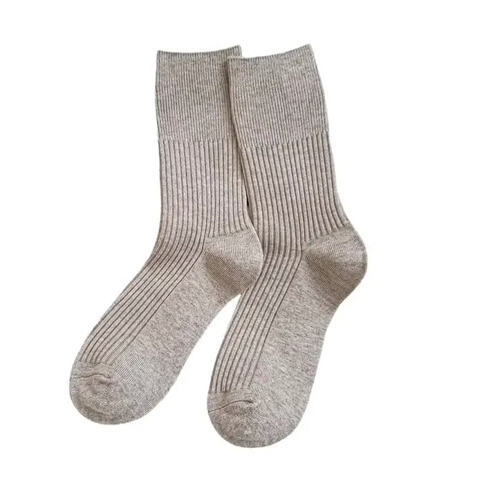 Chaussettes pour femmes Style coréen nouveau rayé Simple longues