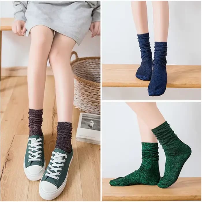 Chaussettes scintillantes pour femmes