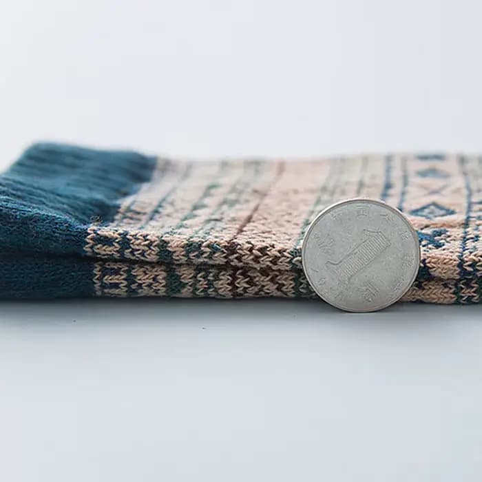 Chaussettes décontractées en laine de lapin pour hommes
