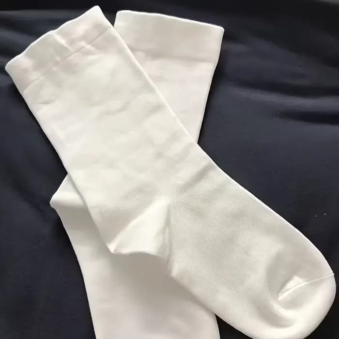 6 paires de chaussettes blanches sans couture pour femmes
