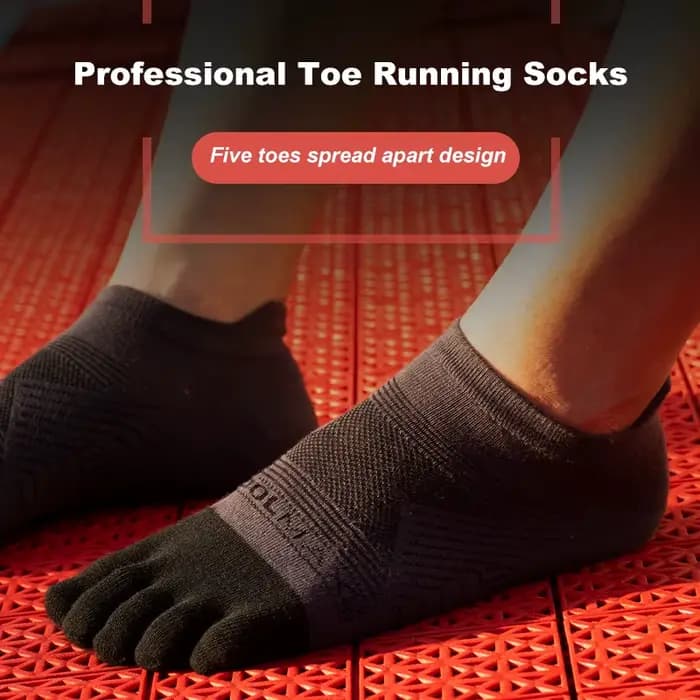 Double course cinq doigts chaussettes été mince respirant sport séchage rapide hors route athlétique orteil