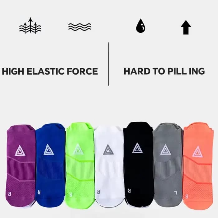 Chaussettes de course marathon homme femme, chaussettes de sport professionnelles, chaussettes de fitness épaisses et rembourrées, chaussettes courtes basses type bateau