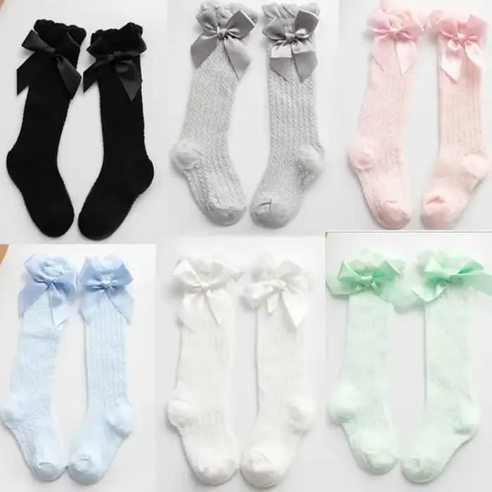 Chaussettes en Maille avec Nministériels d Papillon pour Enfant, Minces, Anti-buée, Princesse, Ours, Été