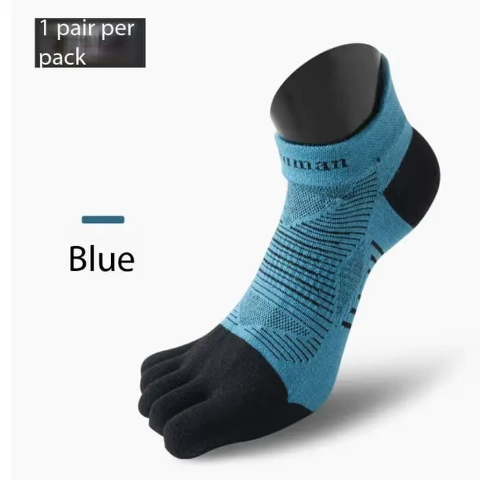 1 Paire de Chaussettes de Course à Cinq Doigts, Chaussettes de Sport Fines et Respirantes pour l'Été, Chaussettes de Course Tout-Terrain Professionnelles à Séchage Rapide
