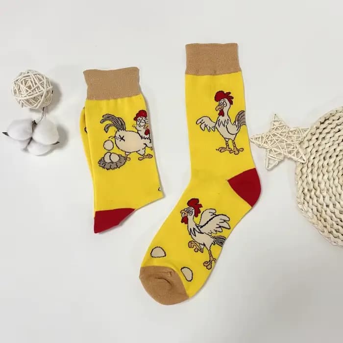 1 paire de chaussettes mi-mollet personnalisées pour hommes