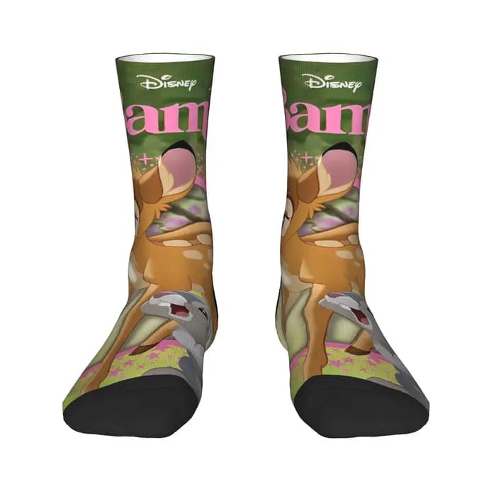 Bambi chaussettes de dessin animé nouveauté bas automne antibactérien femmes hommes