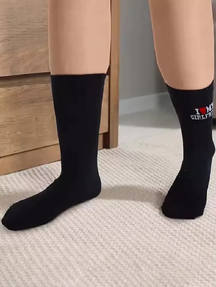 1/4 paires de chaussettes de couple pour la Saint-Valentin