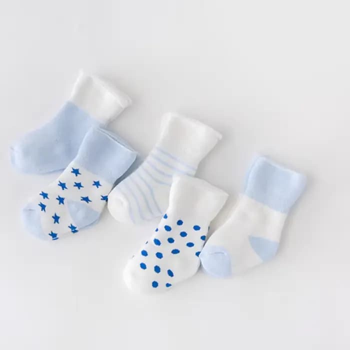 5 paire/lot nouveau garçon et fille bébé chaussettes épais nouveau-né automne et hiver chaud pied chaussette